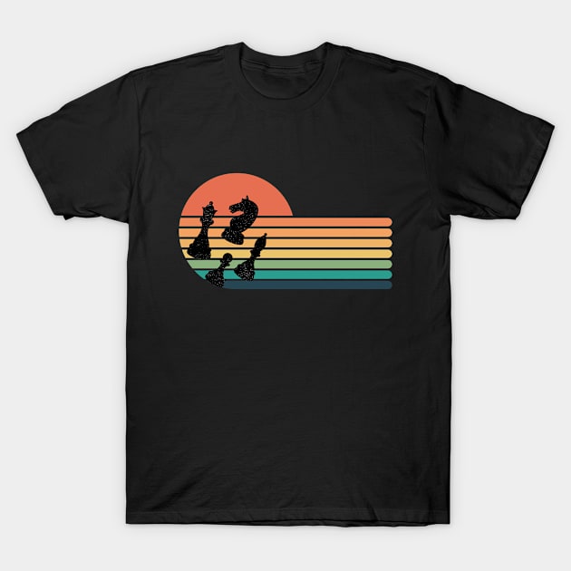 Chess Retro Sunset T-Shirt by TopStyles